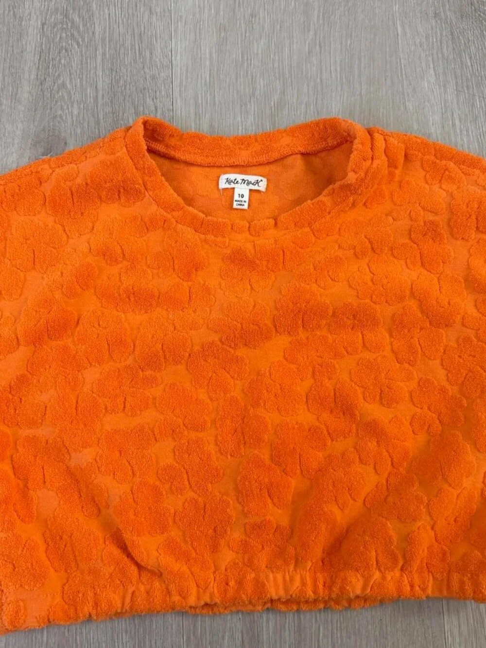 Kate Mack Girls 2-Piece Pajama Set Size 10 – Bright Orange Terry Cloth